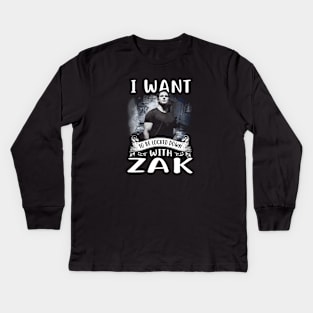 I Want To Be Locked Down With Zak Kids Long Sleeve T-Shirt